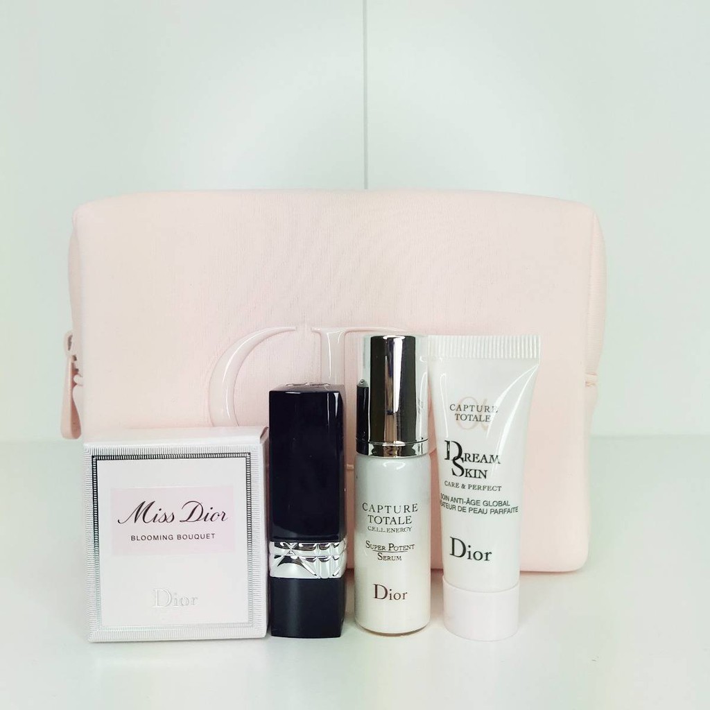 Dior Capture Totale & Rouge & Miss Dior Set 4 Items + Pouch Pink (Box)