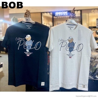 GP Polo club พร้อมส่ง‼️เสื้อคอกลมลายหมีแฟนซี รุ่นใหม่ 100% authentic เสื้อยืดฮิตๆ เสื้อยืด เสื้อยืดถูกๆ Beverly hill