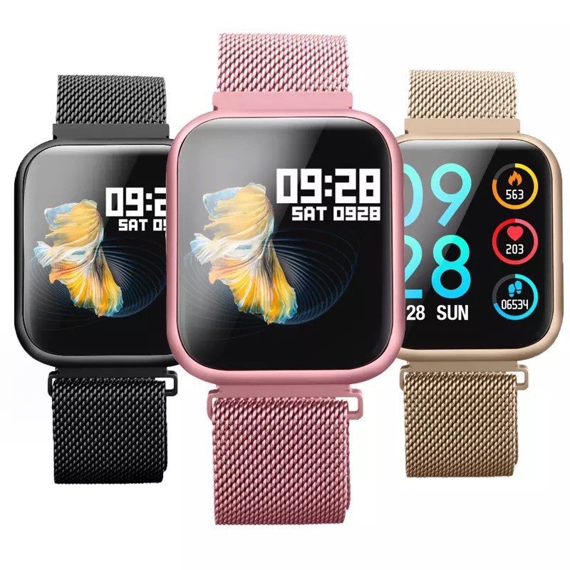 [เก็บเงินปลายทางได้] Smart Watch P80 PRO ทัชสกรีนทั้งจอ นาฬิกาข้อมือ ประกัน 1 เดือน กล่อง+ฟิล์ม2+สาย 2 เส้น