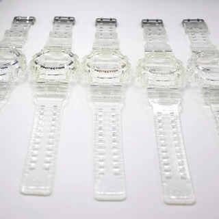 สายนาฬิกาข้อมือ สีโปร่งใส กันน้ํา สําหรับ Casio G-SHOCK GA120 110 100 GD100 GD110 GD120 GA-110GB GAX-100