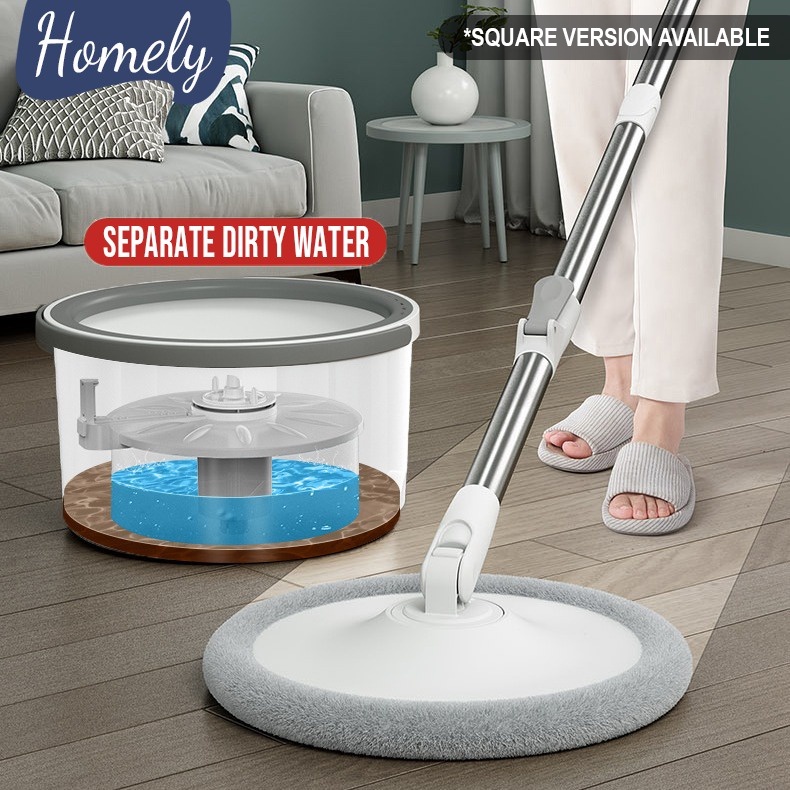 (Clearance) 4x Mop HeadHomely Microfiber Clean Water Flat Spin Mop
