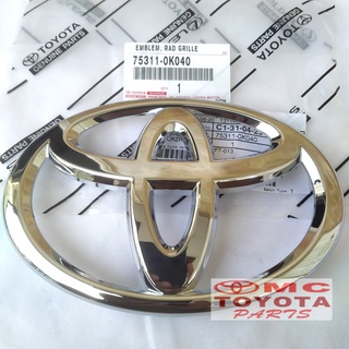 กระจังหน้าหม้อน้ํา โลโก้สัญลักษณ์ สําหรับ Toyota Fortuner 75311-0K040