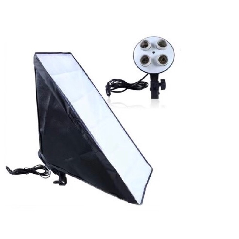 Softbox 50x70cm Digital Day light Lamp E27 Bulb x4 Holder ...