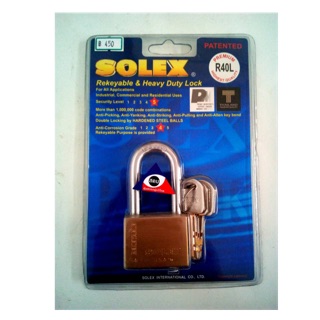 แม่กุญแจ ตรา Solex R 40 L