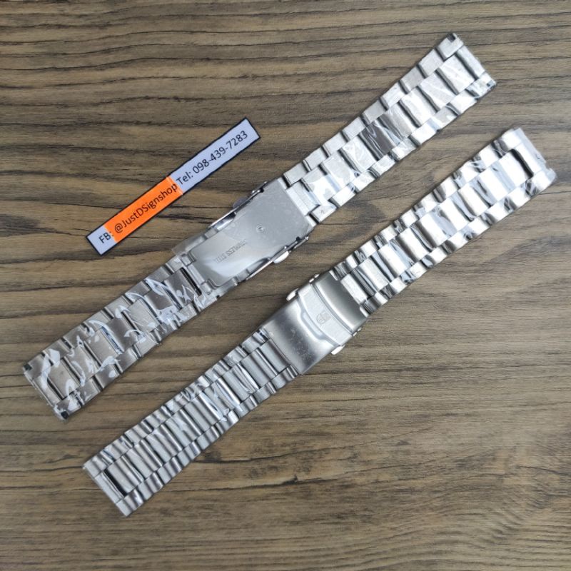 สาย Stainless Strap 23 มม.และ 24 มม."สายเทียบ" มีโลโก้ พร้อมของแถมจุใจ