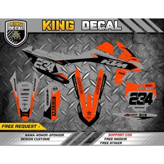 สติกเกอร์ KTM 250 2017 DECAL STICKER KTM 250 2017 DECAL STICKER KTM 250 แบบเต็มตัว ปรับแต่งได้