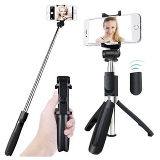 ไม้เซลฟี่ 3 In 1 Handheld Bluetooth Controller Extendable Monopod Selfie Stick Tripod