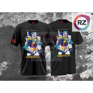 คอตต้อนคอกลมเสื้อยืดไมโครไฟเบอร์ กันดั้ม RX 78-2 ไซซ์ XS-3XLS-5XL