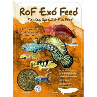 ขายอาหารปลาคุณภาพ RoF Exo Feed  850g.  ชนิดลอยน้ำ ขนาดเม็ดกลม เส้นผ่านศูนย์กลาง 4 มม. หนัก 850g.