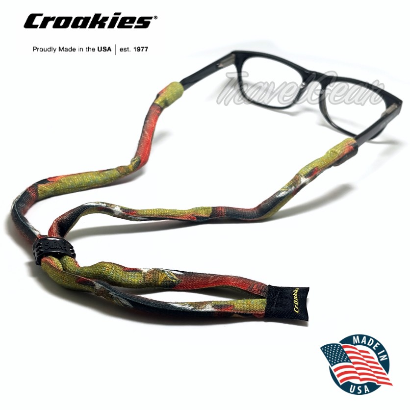สายคล้องแว่นตา Croakies รุ่น Poly Suiter XL Brook Trout Brick