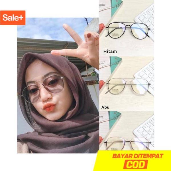 เก็บเงินปลายทาง Aviators Photochromic Glasses - Blueray - Bluechromic (Minus & Normal)