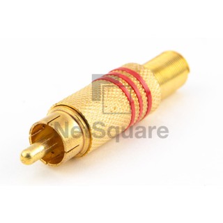 AV Male BNC Q9 Head Audio Connector Gold หัวต่อ ทองเหลือง