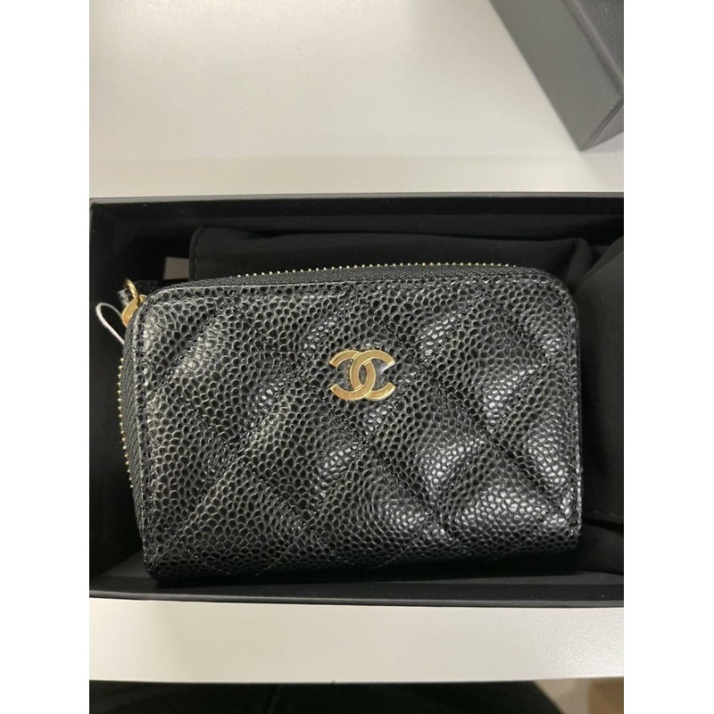 chanel classic zipped coin purse ของแท้!!