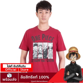 เสื้อยืดคอกลม【ONEPIECE-STORE】เสื้อวันพีช ลายลิขสิทธิ์แท้  เสื้อยืดลายการ์ตูน  one piece DOP-807-RES-3XL