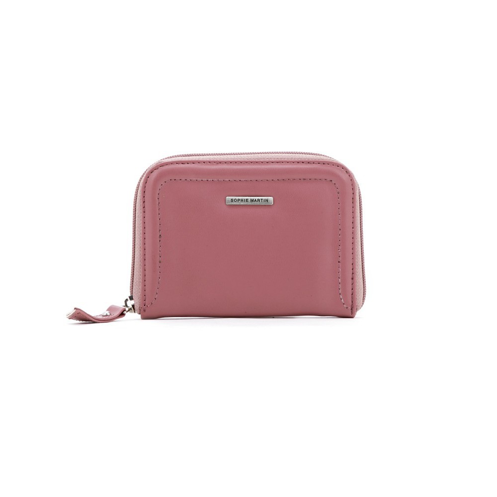 Sophie MARTIN PINK Leather Womens Small Wallet CATHYS W1476P3 O ASMO MEMBER ORIGINAL