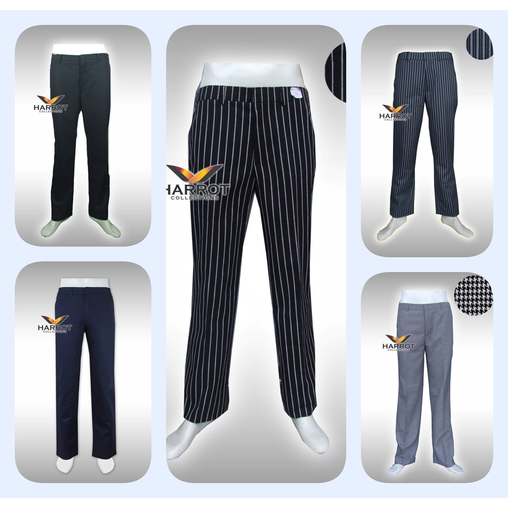 กางเกงเชฟ ขายาว เอวยางยืดด้านข้าง