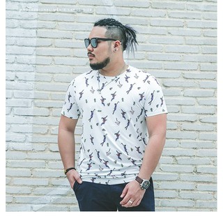 Men Big size printing T-shirt plus size T-shirt เสื้อยืดเสื้อผ้าผู้ชายอ้วนใหญ่ขนาดนี้บุรุษเสื้อผ้าคนอ้วนเสื้อผ้าแฟชั่นเส