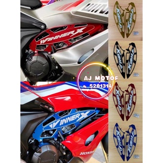 Rsx150 WINNER-X ฝาครอบเครื่องยนต์ด้านข้าง CNC อัลลอยด์ HONDA RSX-150 ENJIN คลัทช์แม่เหล็ก TEPI ฝาครอบคาร์บอน DEPAN KIRI KANAN