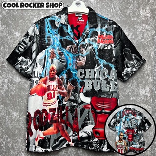 Cool Rocker : เสื้อเชิ้ต ลาย CHICAGO BULL สินค้าพร้อมส่ง By Huakbrand