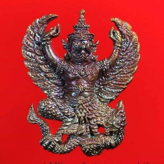 #พญาครุฑเศรษฐี ปี 57 #หลวงพ่อคูณ วัดบ้านไร่ จ.นครราชสีมา (( เนื้อทองแดงผิวรุ้ง ))