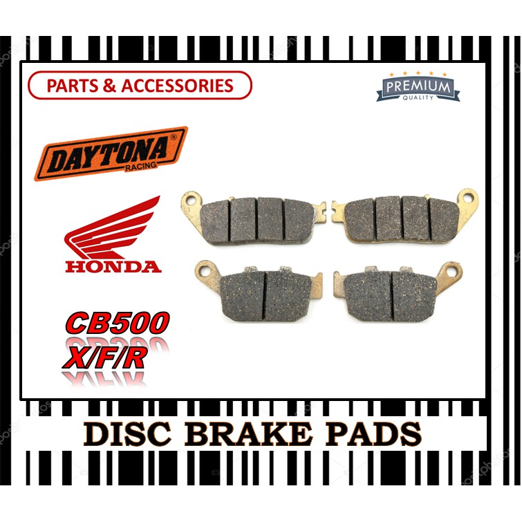 ผ้าเบรค HONDA CB500X CB500R CB500F ชุด FR0NT & ด้านหลัง DAYTONA TYPE GOLD