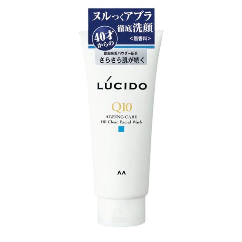 โฟมผู้ชาย​ อายุ40อัพ​ Lucido Q10 aging care oil clear facial wash 130g.