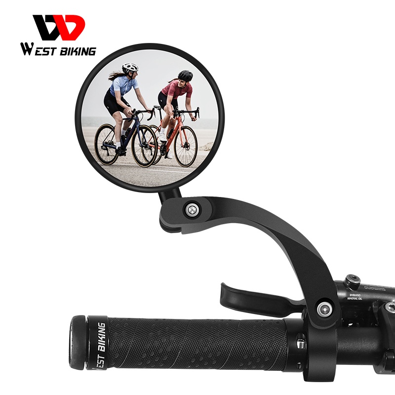 WEST BIKING กระจกมองหลัง 360 องศา ปรับได้ สําหรับติดแฮนด์รถจักรยาน MTB