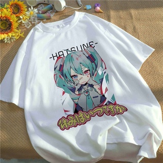 SKTT1 เสื้อยืดผู้ชายและผู้หญิง 100% Cotton Short-sleeved T-shirt Student 2022 New Hatsune Miku Original Design Loose JK