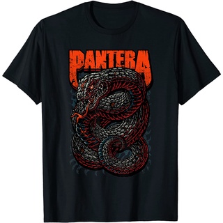 ROUNDคอลูกเรือNeckเสื้อยืด ลาย Pantera Official Venomous สําหรับผู้ใหญ่-4XL