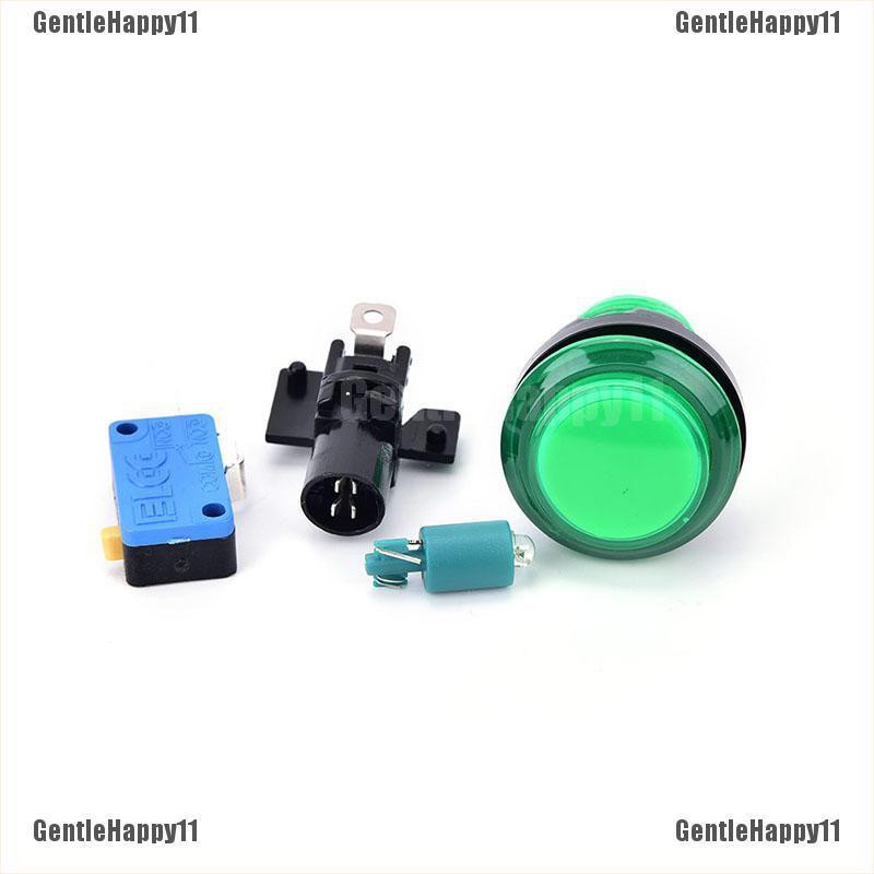 GENTLE1pc round lit illuminated arcade video game push button switch ...