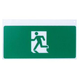 EMERGENCY EXIT SIGN DELIGHT GLA2 PERSON THROUGH DOORWAY RIGHT DIRECTION แผ่นป้ายทางออกฉุกเฉิน DELIGHT GLA2 ป้าย ไปทางขวา