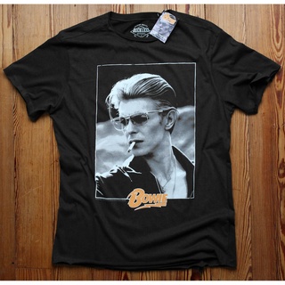 เสื้อยืดแขนสั้นลําลอง พิมพ์ลาย David Bowie Smoking สีเทา สไตล์วินเทจ พลัสไซซ์ สําหรับออกกําลังกาย