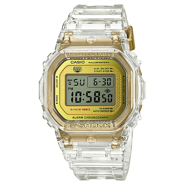 [ พร้อมส่ง ] นาฬิกา Casio G-Shock รุ่น 35TH ANNIVERSAY GLACIER GOLD LIMITED EDITION ( DW-5035E-7 )