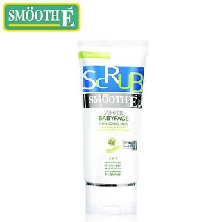 Smooth E White Babyface Scrub สมูทอี ไวท์ เบบี้เฟซ สครับ สครับไม่มีฟอง ขาวใส ลดสิวควบคุมความมัน 1.2 ,2.2 ,4 OZ.