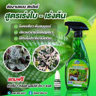 ปุ๋ยน้ำ สูตรเร่งใบ-เร่งต้น ขนาด 500 ซีซี.(Liquid fertilizer)ช่องาม ฮอร์โมนพืช ธาตุอาหารเสริม ธาตุอาหารรอง ปุ๋ยน้ำทางใบ