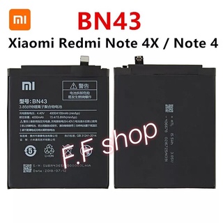 แบตเตอรี่ แท้ Xiaomi Redmi Note 4X / Note 4 BN43 4000mAh ประกันนาน 3 เดือน