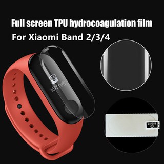 Xiaomi Mi Band 2/3/4 TPU กันรอยขีดข่วน สร้อยข้อมือแบบสมาร์ท ป้องกันเต็มจอ