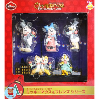 ✅พร้อมส่งMickey Mouse &amp; Friends Christmas Ornamament 2016Happy Lot Disney🇯🇵มิกกี้เมาส์และเพื่อน ฟิกเกอร์ห้อยต้นคริสมาส