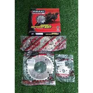 โซ่สเตอร์ครบชุดเลส OSAKI สำหรับรถ HONDA Wave110 i-Wave125 420 106L 14T-32T สินค้าคุณภาพเยี่ยม