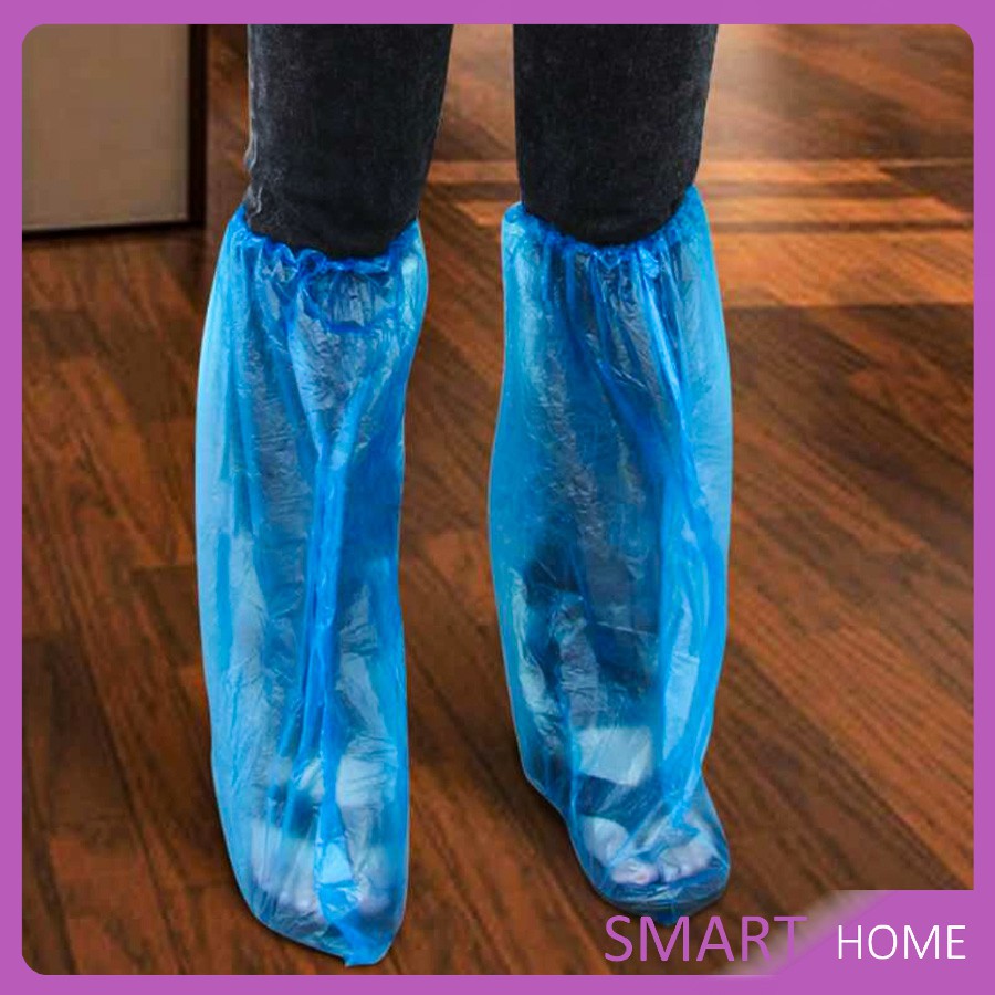 ถุงพลาสติกยาว ถุงพลาสติกกันลื่น สำหรับสวมรองเท้า ถุงครอบรองเท้ากันฝน