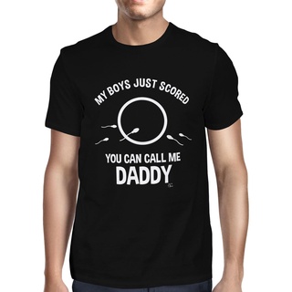 เสื้อยืดลําลอง พิมพ์ลาย Pritned Funny My Boys Just Scoyou Can Call Me Daddy Gentleman สําหรับผู้ชาย