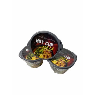 บะหมี่กึ่งสำเร็จรูป ถ้วยร้อน HOT CUP Instant Noodles กดเลือกรสชาติที่ต้องการ 1SETCOMBO/จำนวน 3 ถ้วยCup/บรรจุ 66g,75g