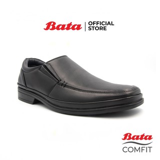 Bata Comfit MENS DRESS รองเท้าทำงานชาย รองเท้าหนัง แบบสวม สีดำ รหัส 8516455 Menformal