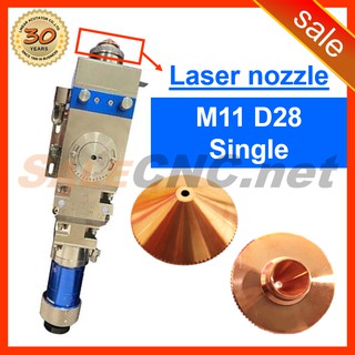 1. หัวตัดเลเซอร์ Laser Nozzle M12 D30 (Double) ขนาด 1.0mm-4.0mm CNC Laser Fiber หัวเลเซอร์ Optical Cutting