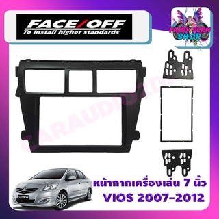 หน้ากากจอแอนดรอย7นิ้ว2din toyota vios 2007 2008 2009 2010 2011 2012 2013สีดำด้าน หน้ากากวิทยุ 2din vios หน้ากากวีออส