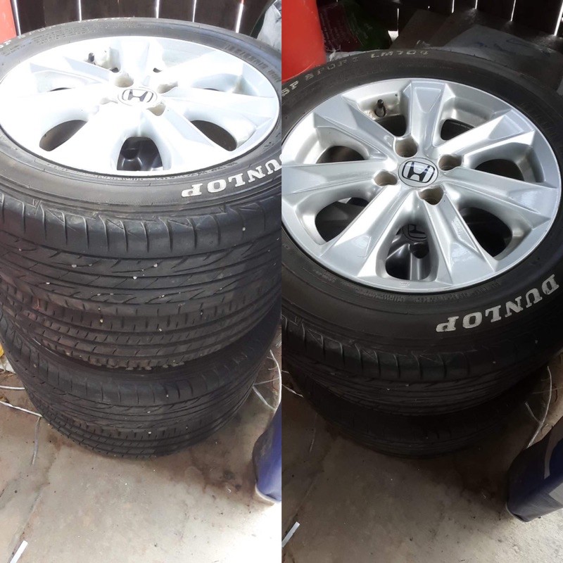 ทักแชทรับส่วนลดเพิ่มนะครับบลดราคา💵ยางพร้อมแม็คJazz มือสอง ขอบ15 185/65R15ใส่แจ๊สใส่ซิตตี้ใส่ได้ทุกรุ