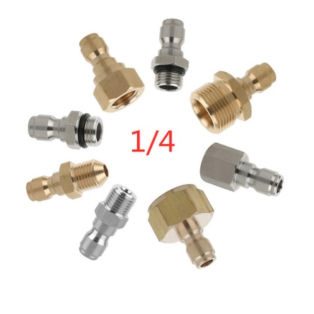 🔥🔥ข้อต่อก๊อกน้ำทองเหลือง หัวต่อแบบเร็ว Quick 1/4 ข้อต่อทองเหลือง คอปเปอร์น้ำ Coupler ข้อต่อท่อน้ำ สายยาง