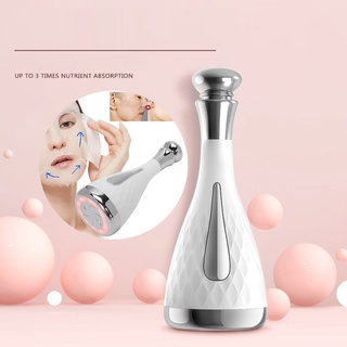 เครื่องนวดยกกระชับผิวหน้าแม่เหล็กนําเข้าไมโครเรเรนต์สีขาว