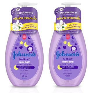 Johnson & Johnson จอห์นสัน เบบี้ สบู่อาบน้ำ เบดไทม์ บาธ 500มล. x 2 Bottles