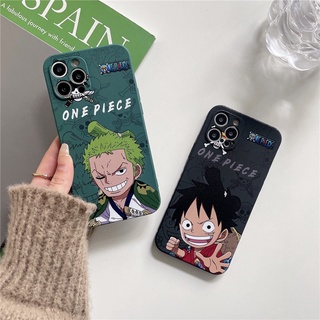 เคสซิลิโคน เคสไอโฟน iPhone 14 Pro Max iPhone 13 Pro Max iPhone 12 Pro Max iPhone 11 Pro Max X XR XS Max Cartoon ONE PIECE โซโล ZORO ลูฟี่ LUFFY Silicone Case